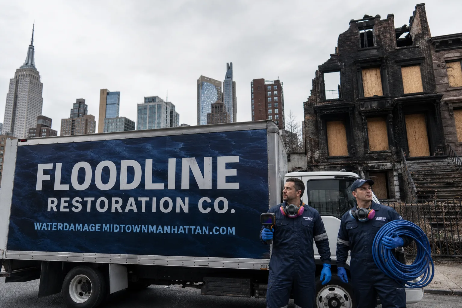 Floodline Restoration Co. damage restoration team